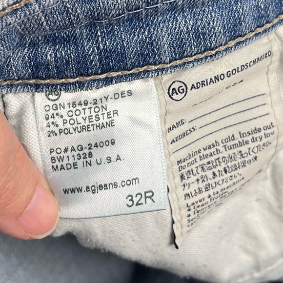 Adriano Goldschmied denim jeans the Nikki ankle relaxed skinny ankle size 32R - Picture 4 of 8